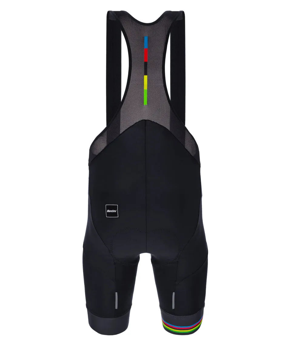 Santini UCI Offcial World Champion Men's Cycling Bibshorts (Black) | Cycling Gears Hub