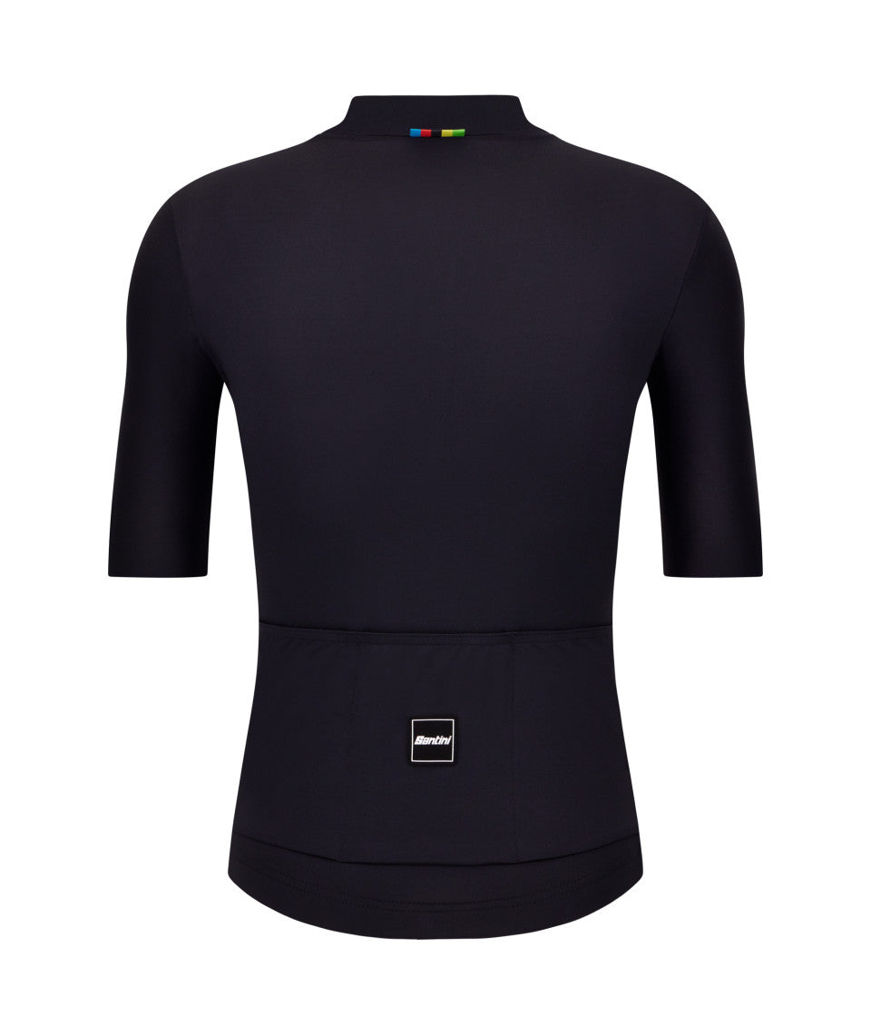 Santini UCI World Champion Mondo Unisex Cycling Jersey (Black) | Cycling Gears Hub
