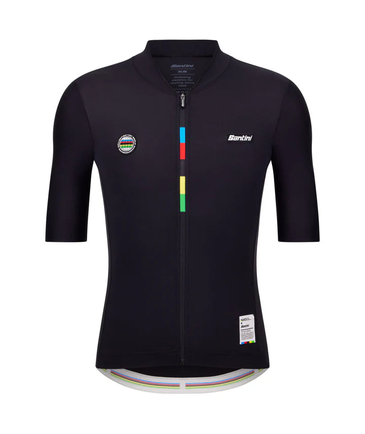SANTINI UCI WC MONDO UNISEX JERSEY-BLK FS-L
