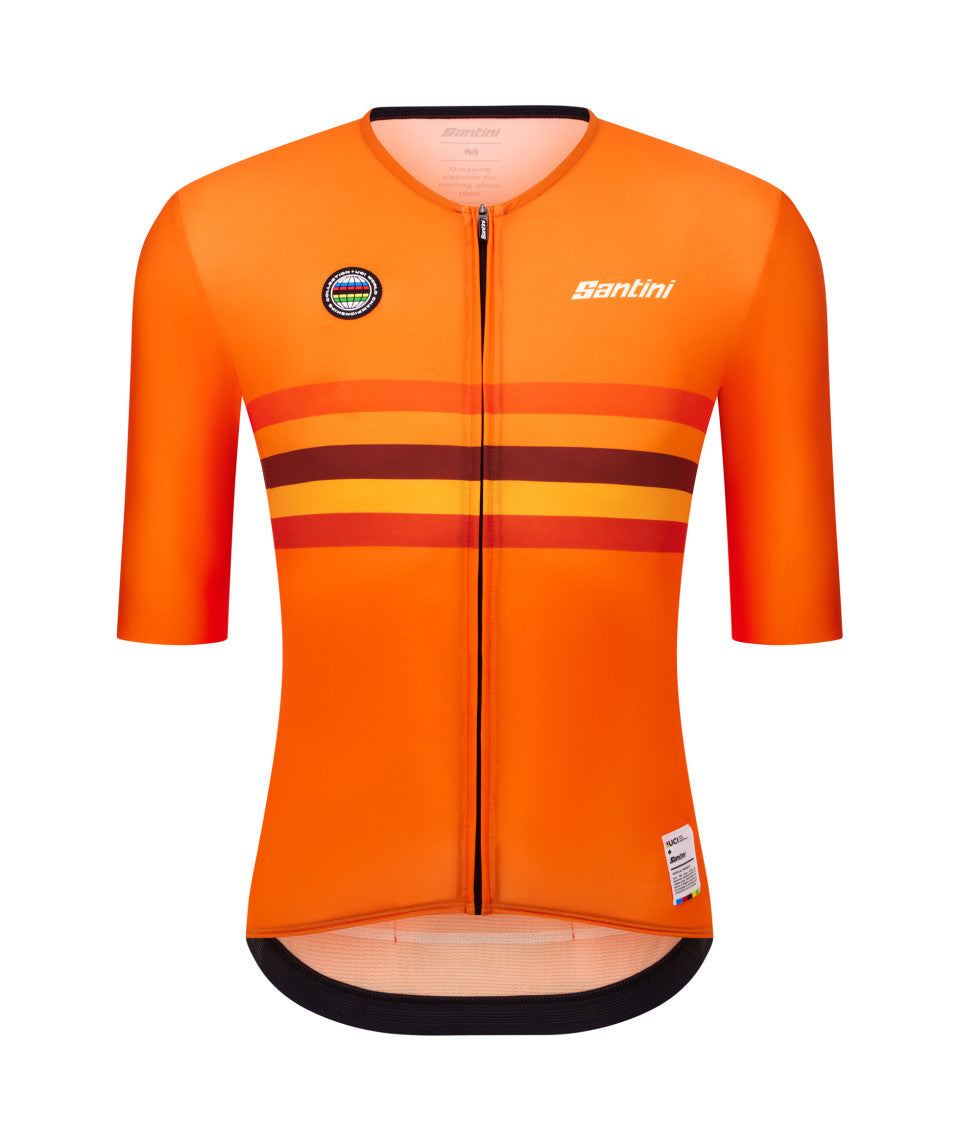 Santini UCI World Champion Unisex Cycling Jersey (Netherlands) | Cycling Gears Hub