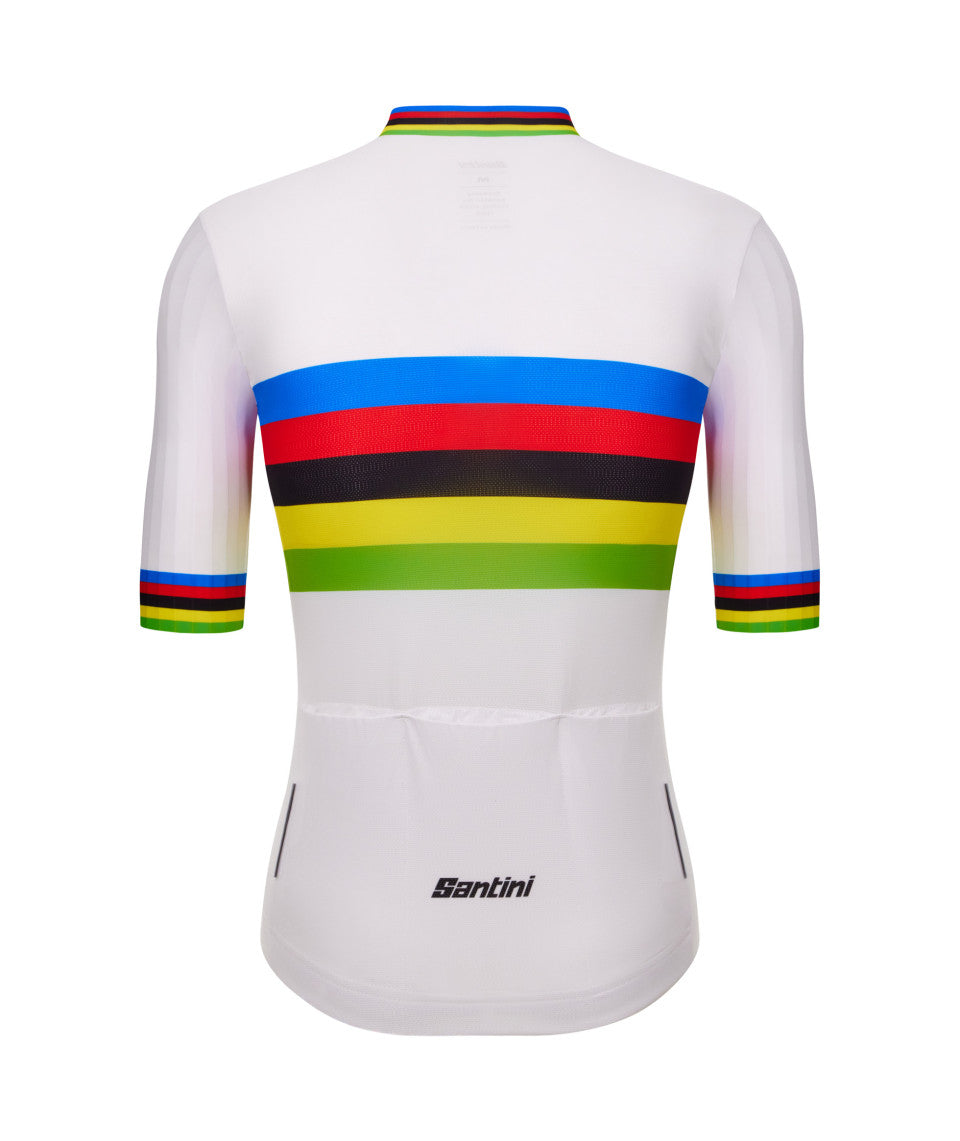 Santini UCI World Champion Unisex Cycling Jersey (Print) | Cycling Gears Hub