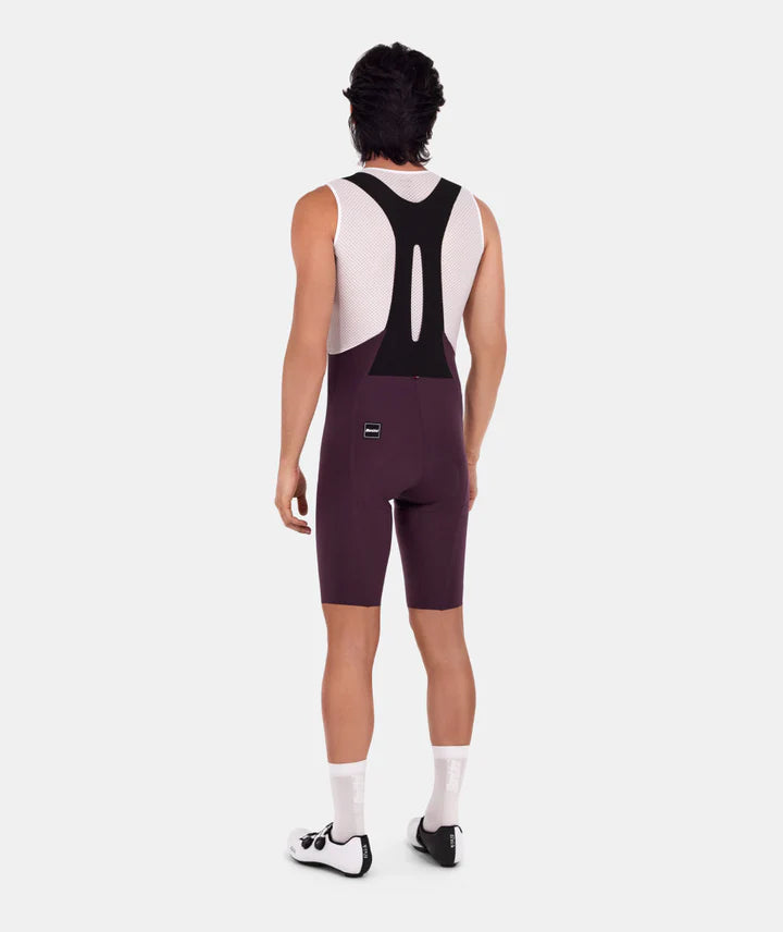 SANTINI UNICO EDGE BIBSHORTS-BURGUNDY SIZ-XL