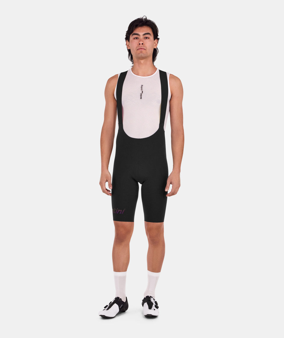 Santini Unico Edge Men's Cycling Bibshorts (Black) | Cycling Gears Hub