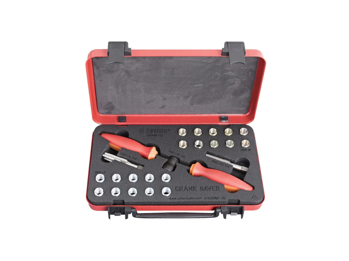 UNIOR 1695MB1 CRANK SAVER - PEDAL THREAD REPAIR AND INSERT KIT
