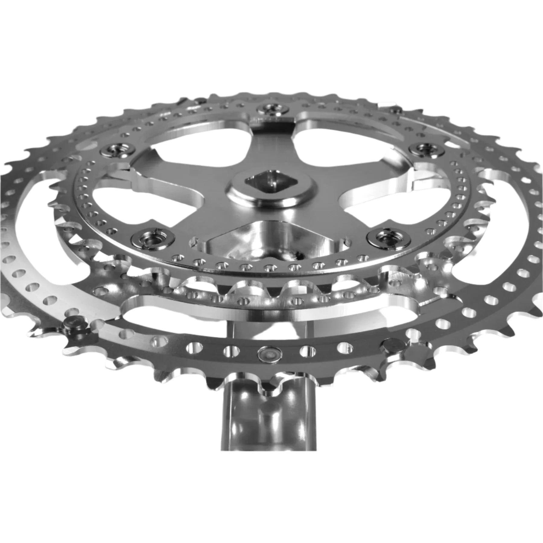 Velo Orange Grand Cru 110 Fluted Double Square Taper Crankset (Silver) | Cycling Gears Hub - Cycling Gears Hub