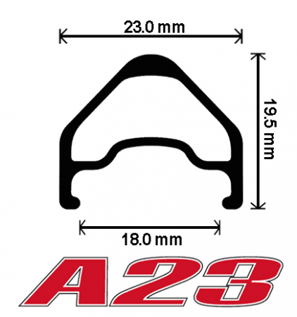 Velocity A23 MSW 27.5" Rim Brake Rims (Black/Silver) | Cycling Gears Hub - Cycling Gears Hub