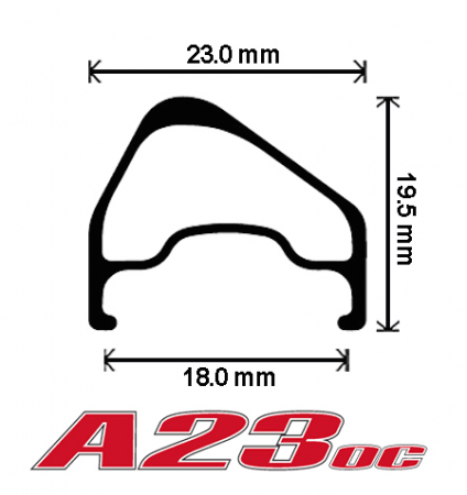 Velocity A23 OC MSW 27.5" Rim Brake Rims (Black/Silver) | Cycling Gears Hub - Cycling Gears Hub