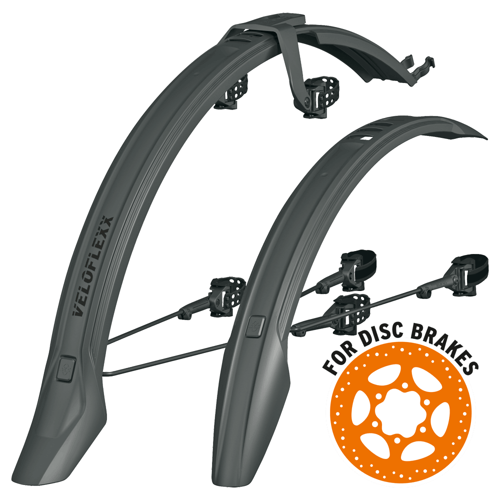 Veloflexx 55mm Mudguard Set (Black) | Cycling Gears Hub - Cycling Gears Hub