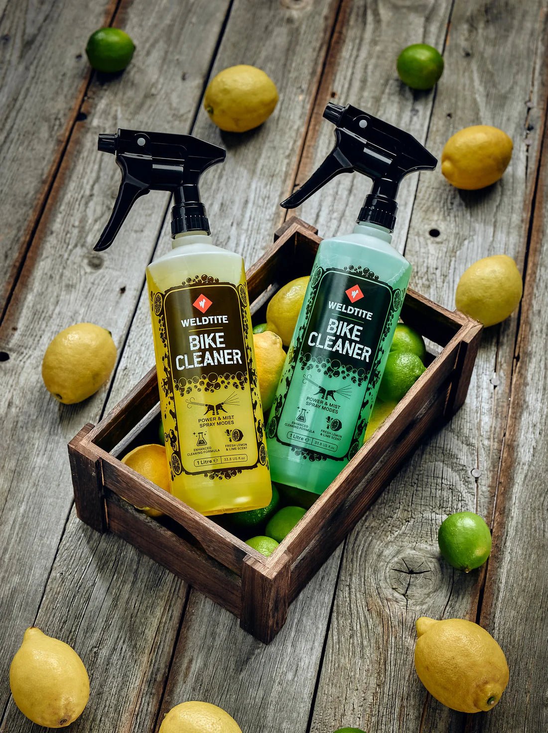 Weldtite Bike Cleaner Spray 1L – Zesty Lemon & Lime Formula for Effortless Deep Cleaning - Cycling Gears Hub