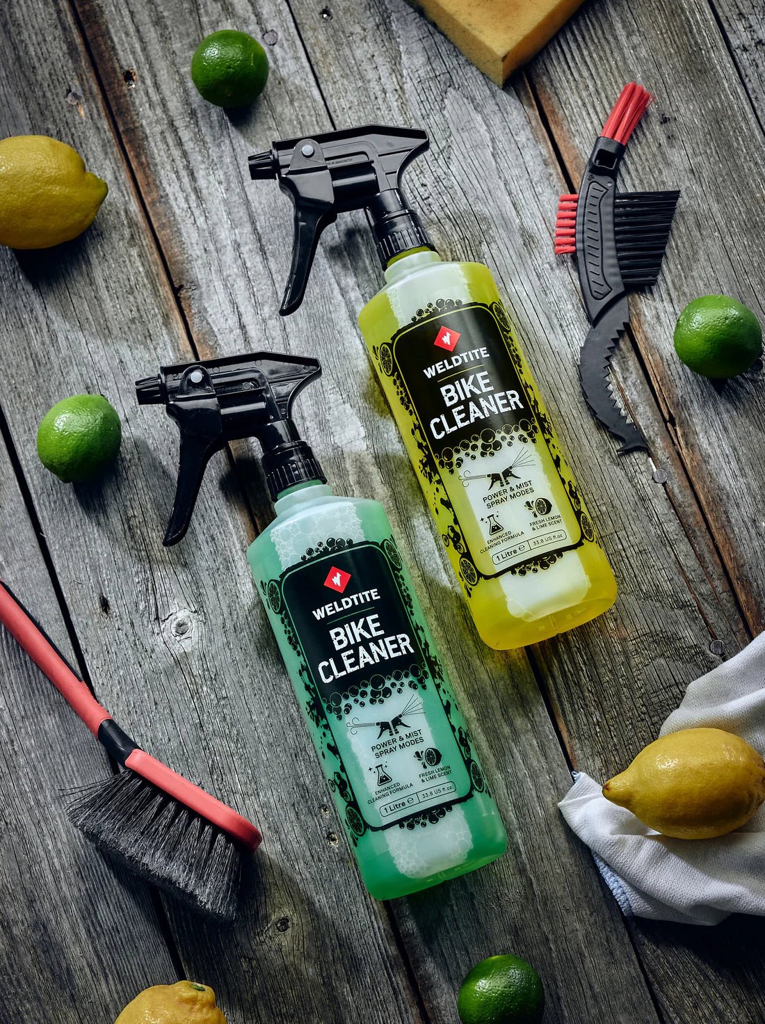 Weldtite Bike Cleaner Spray 1L – Zesty Lemon & Lime Formula for Effortless Deep Cleaning - Cycling Gears Hub