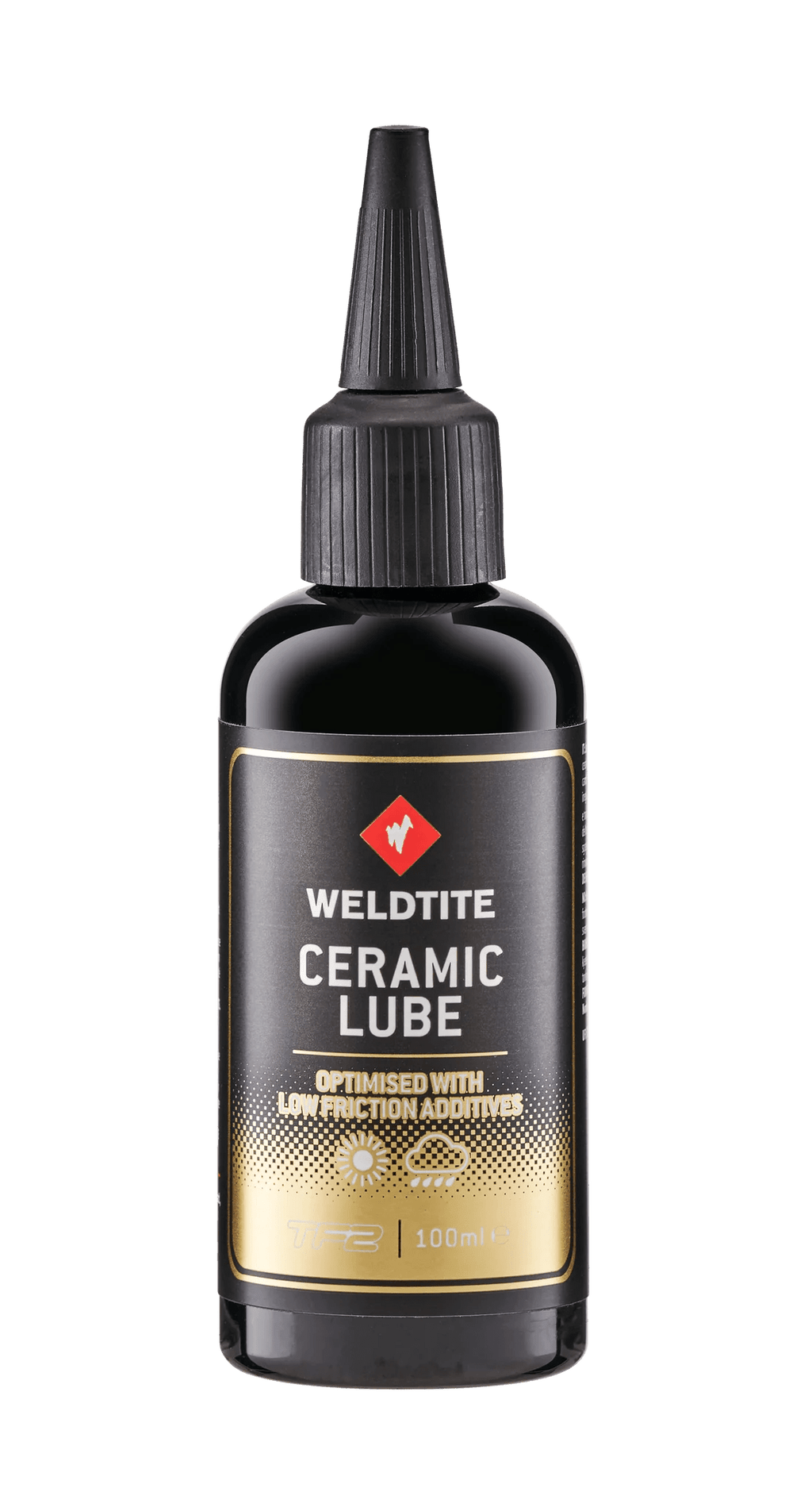 Weldtite Ceramic Lube 100ml – Elite Nanotech Chain Lubricant for Maximum Drivetrain Efficiency - Cycling Gears Hub