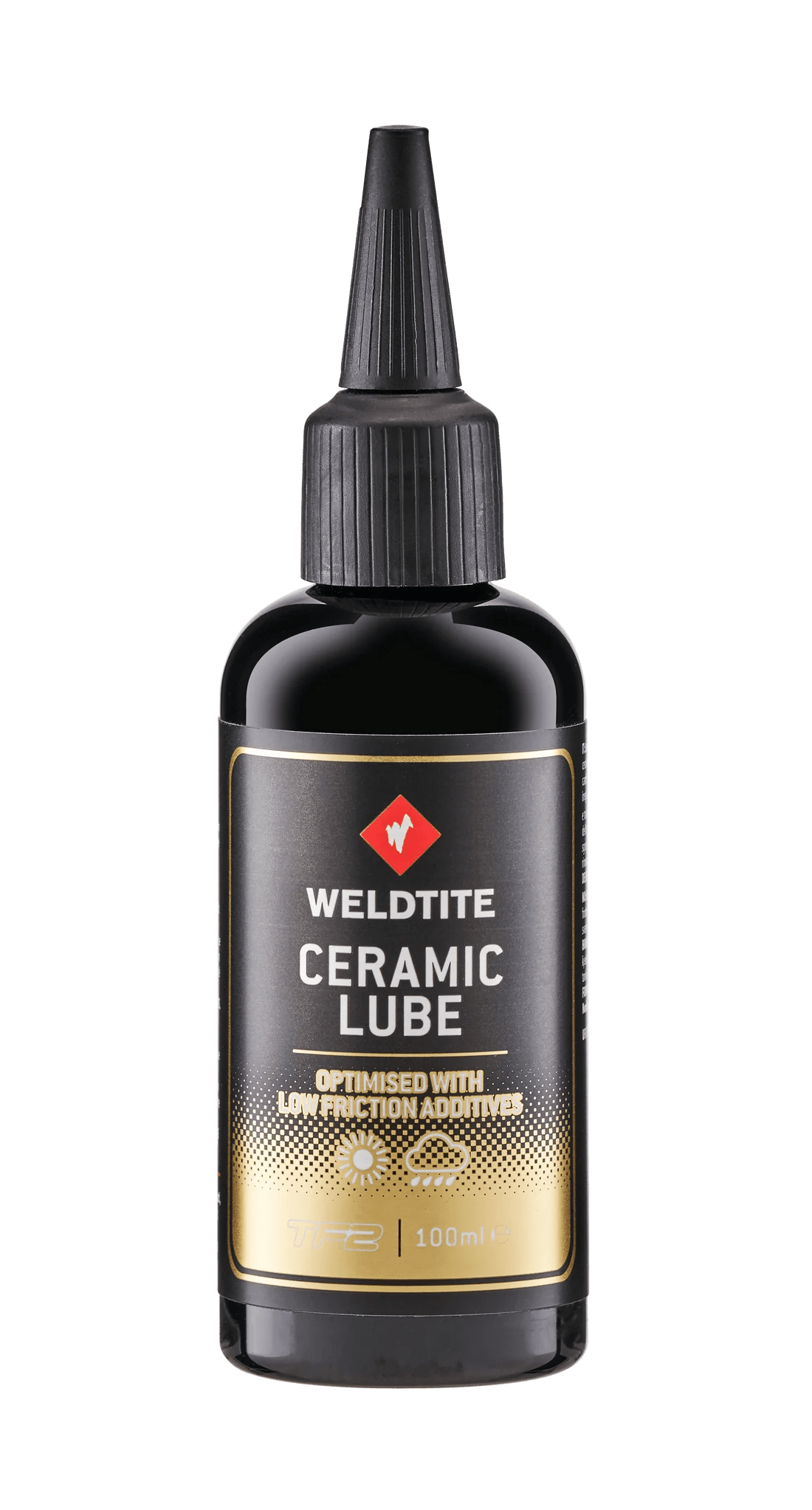 Weldtite Ceramic Lube 100ml – Elite Nanotech Chain Lubricant for Maximum Drivetrain Efficiency - Cycling Gears Hub