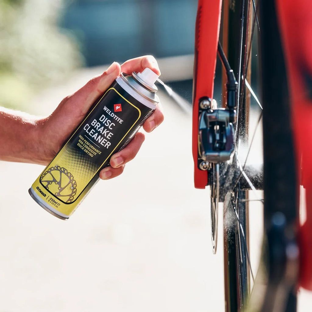 Weldtite Disc Brake Cleaner 400ml – Fast - Drying, Carbon - Safe Performance Cleaning Spray - Cycling Gears Hub