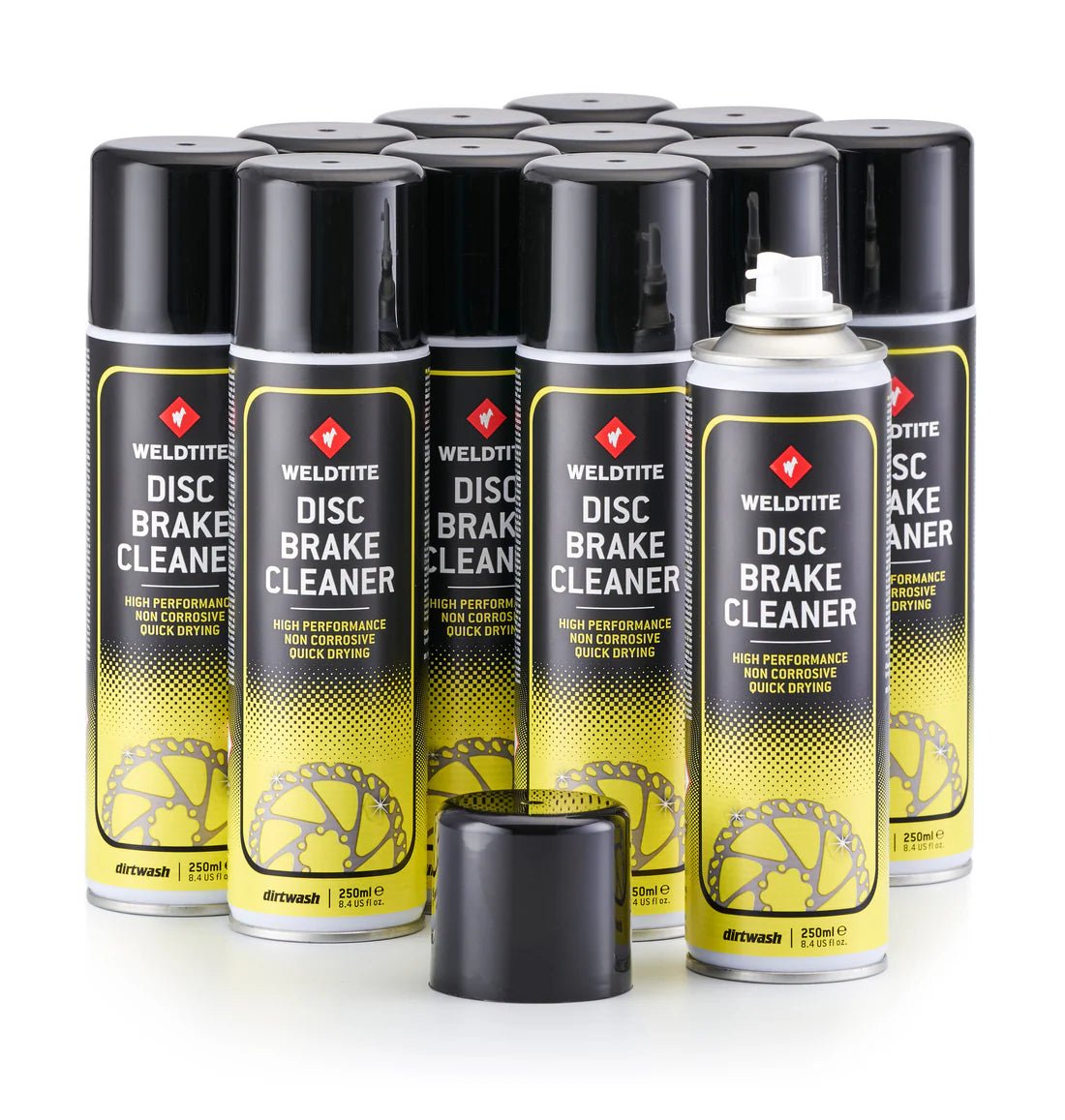 Weldtite Disc Brake Cleaner 400ml – Fast - Drying, Carbon - Safe Performance Cleaning Spray - Cycling Gears Hub