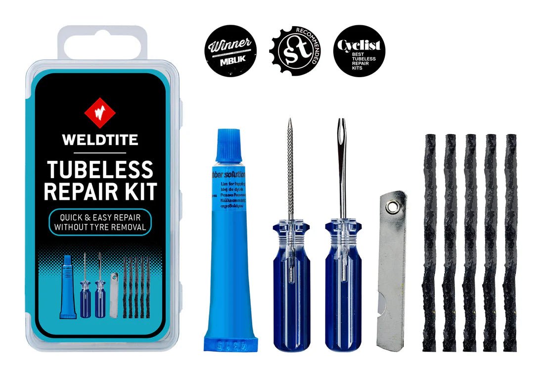 Weldtite Tubeless Tyre Repair Kit – Award - Winning Quick Fix for On - the - Go Punctures - Cycling Gears Hub