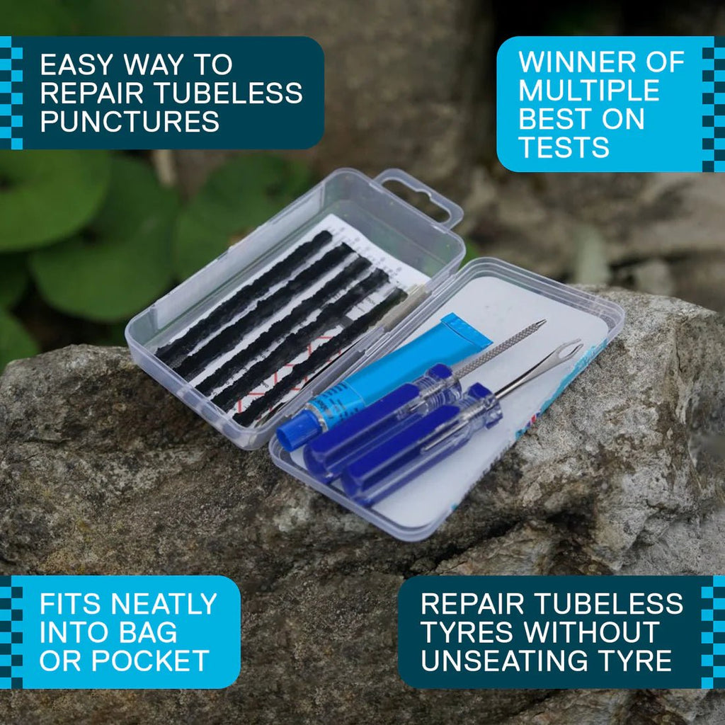 Weldtite Tubeless Tyre Repair Kit – Award - Winning Quick Fix for On - the - Go Punctures - Cycling Gears Hub