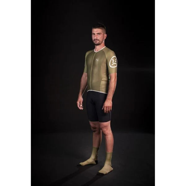 MB Wear Ultralight Smile Jersey – Green | Lightweight Summer Cycling Jersey for Hot Weather Rides