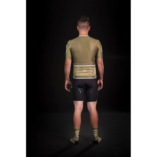 MB Wear Ultralight Smile Jersey – Green | Lightweight Summer Cycling Jersey for Hot Weather Rides