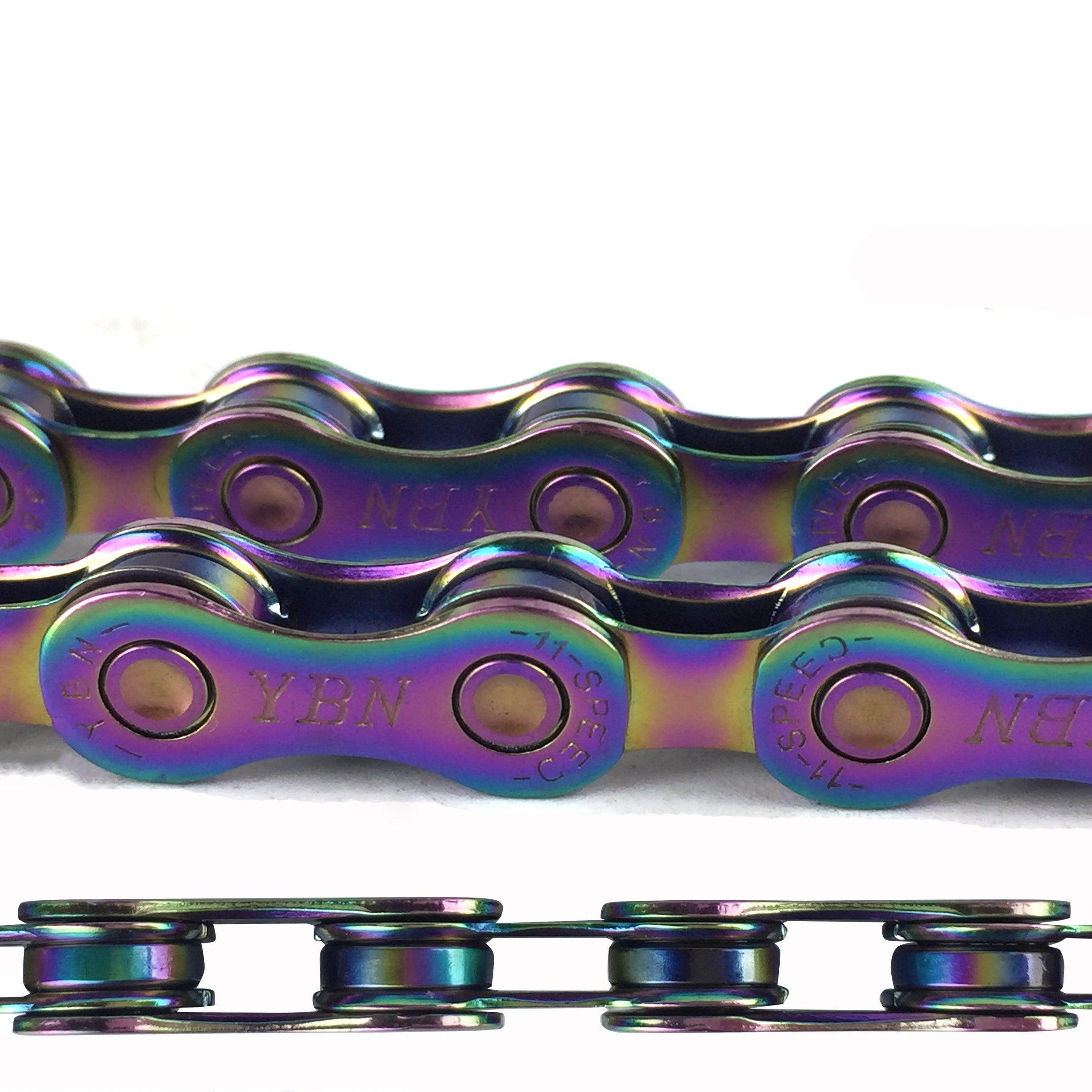 YBN 11 Speed Chain (Rainbow) | Cycling Gears Hub - Cycling Gears Hub