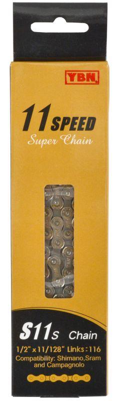 YBN 11 Speed Chain (Silver) | Cycling Gears Hub - Cycling Gears Hub