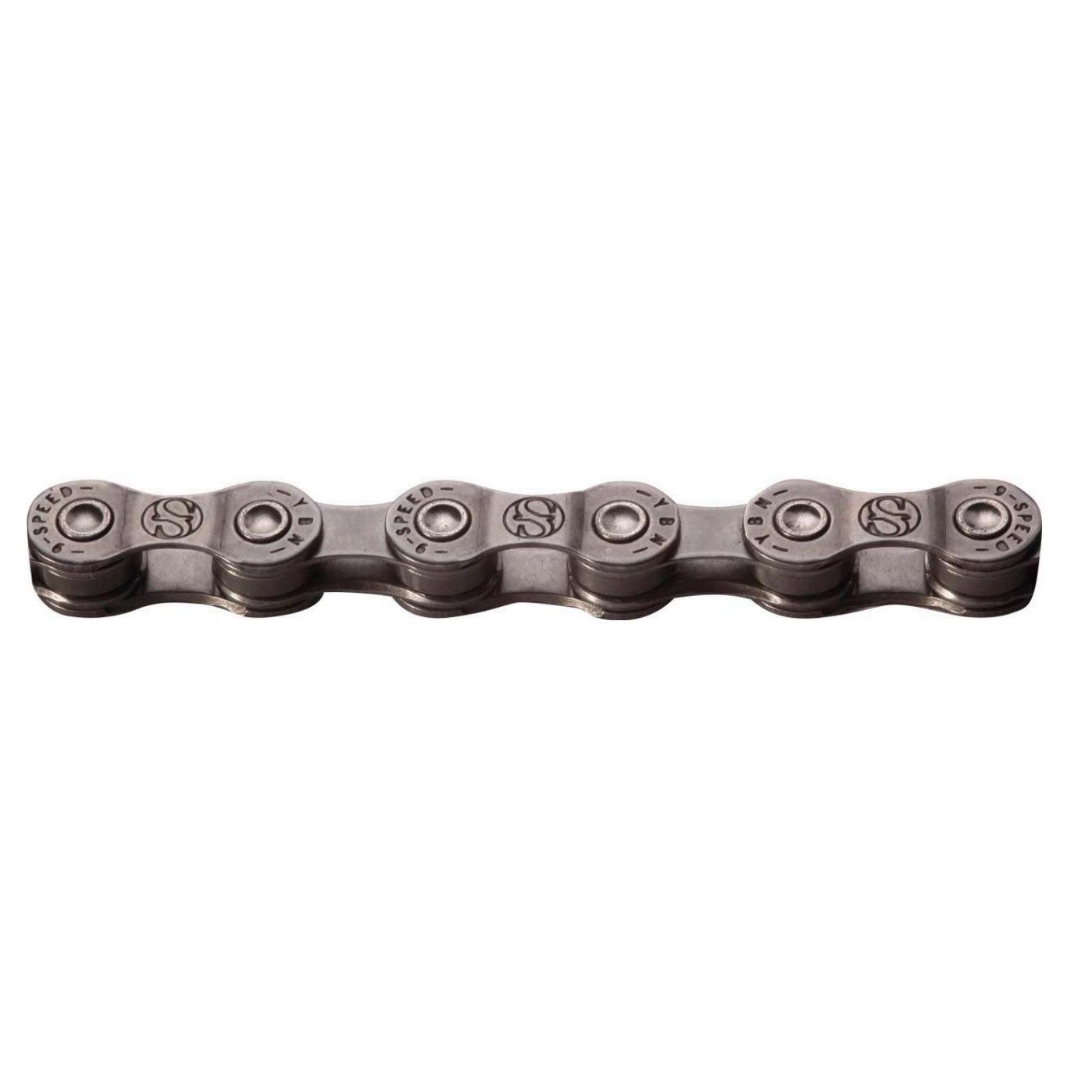 YBN 9 Speed Chain (Grey/Grey) | Cycling Gears Hub - Cycling Gears Hub