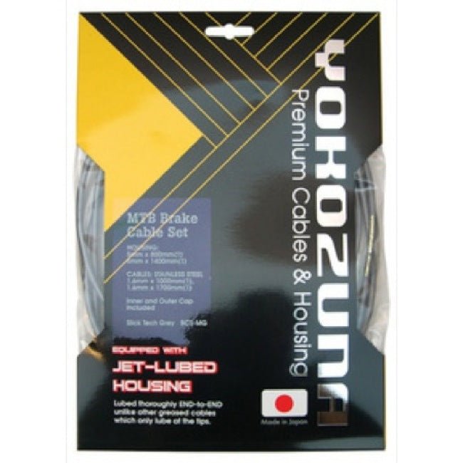 Yokozuna Premium 2x Derailleur Cable Kit (Black) | Cycling Gears Hub - Cycling Gears Hub