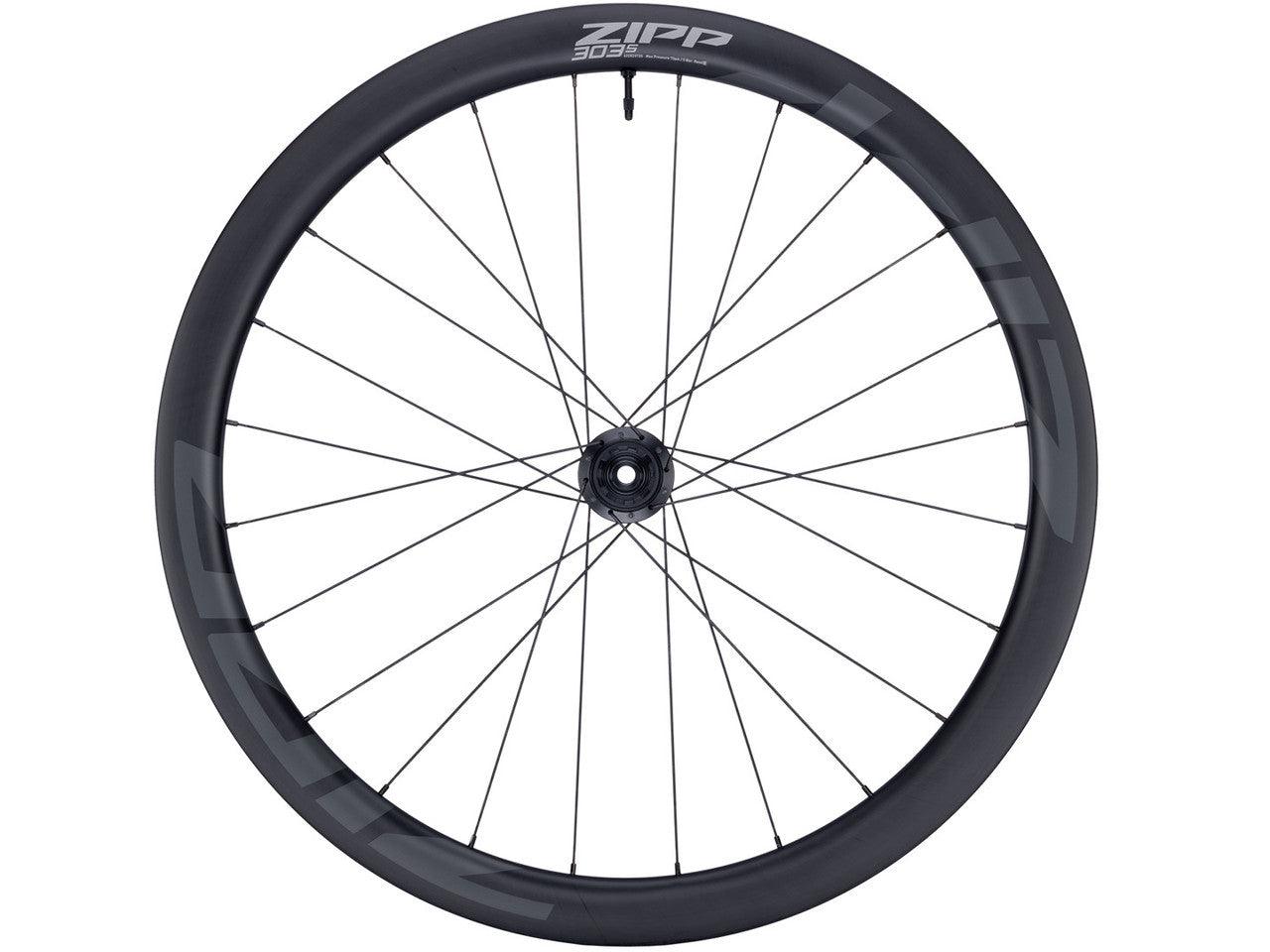 Zipp 303 S Carbon Tubeless Disc Brake Wheel - Shimano/Sram (Black) | Cycling Gears Hub - Cycling Gears Hub