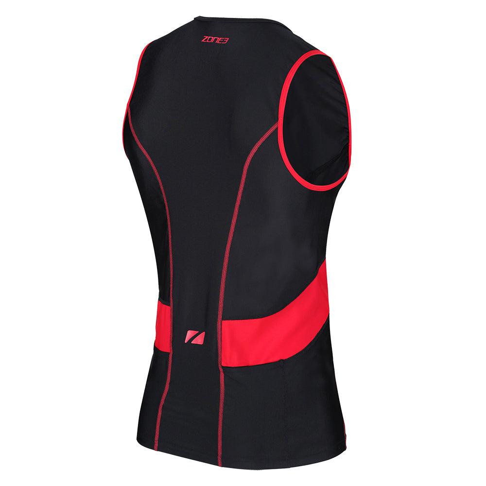 Zone 3 Activate Men's Triathlon Top (Black/Red) | Cycling Gears Hub - Cycling Gears Hub