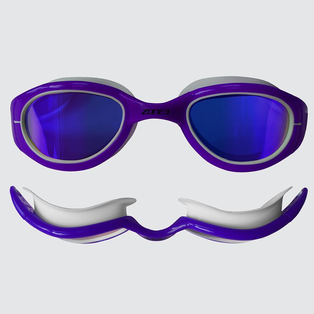 Zone 3 Attack Swimming Googles (Purple/White) | Cycling Gears Hub - Cycling Gears Hub