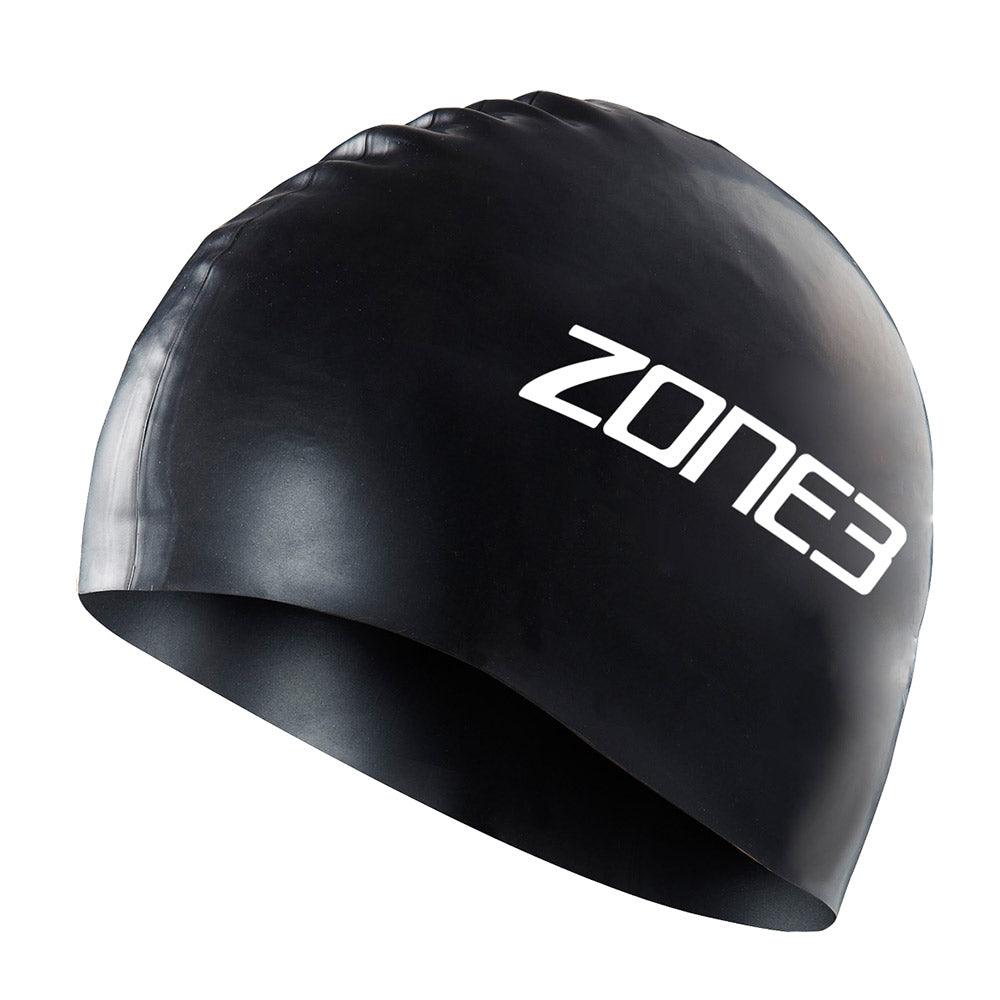 Zone 3 Silicone Swim Cap (Black) | Cycling Gears Hub - Cycling Gears Hub