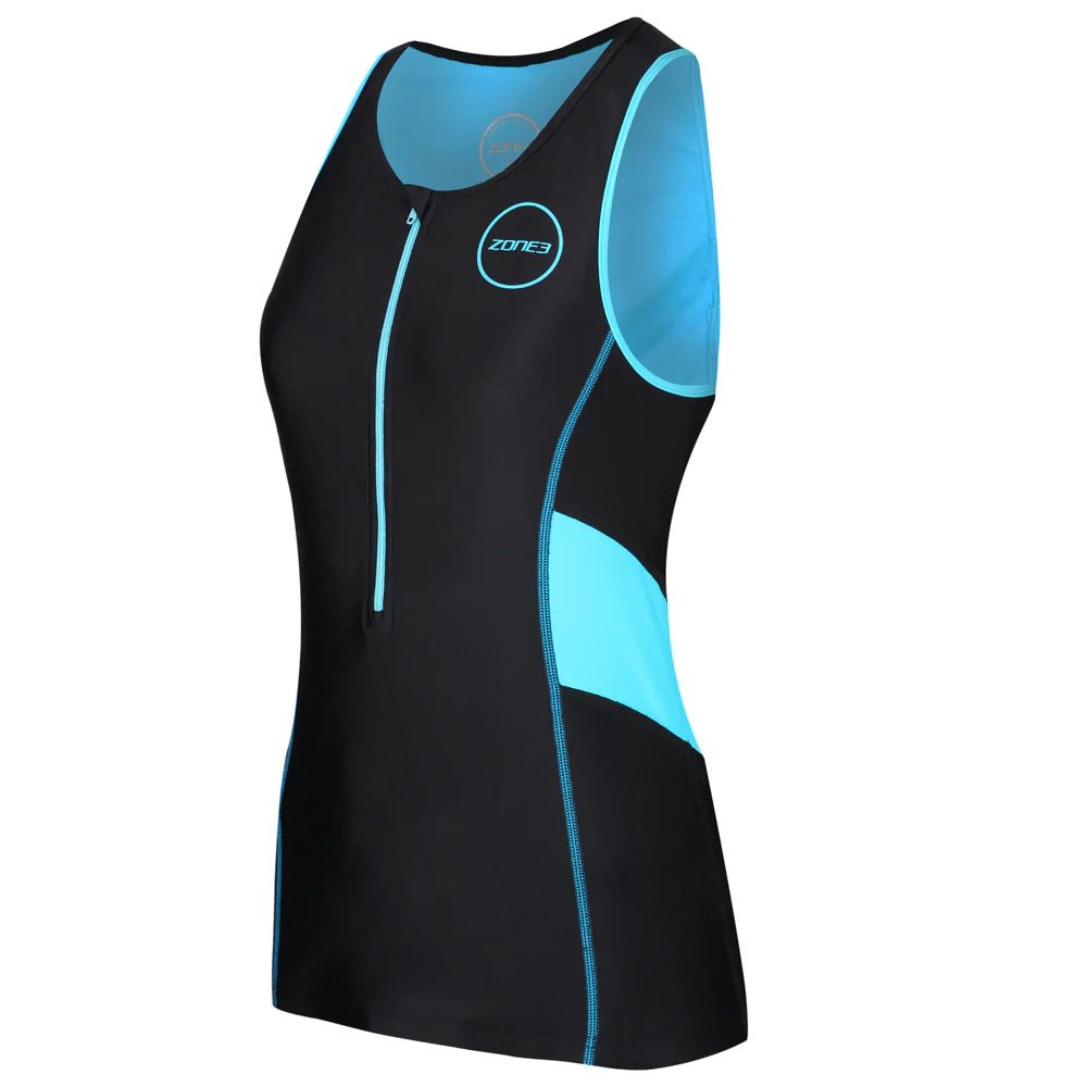 Zone3 Women’s Activate Tri Top – Short Sleeve Triathlon Top with Built - in Bra, Tri Pad & Waffle Back Panel (High - Performance & Stylish Fit) - Cycling Gears Hub